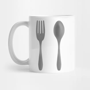 Fork and Spoon Mug